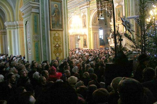 Різдво у луцькому Свято-Троїцькому соборі: море людей. Фото