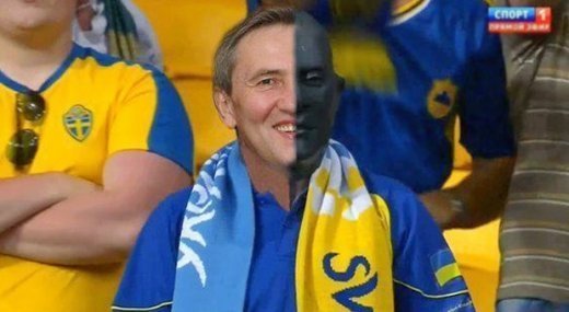 Хто ж ховався під маскою Фантомаса під час матчу Україна - Швеція? 